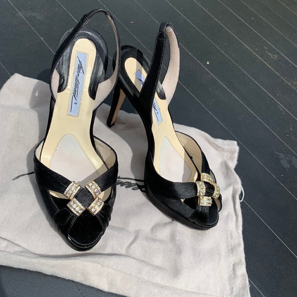 Brian Atwood "Coleen" black heels size 36